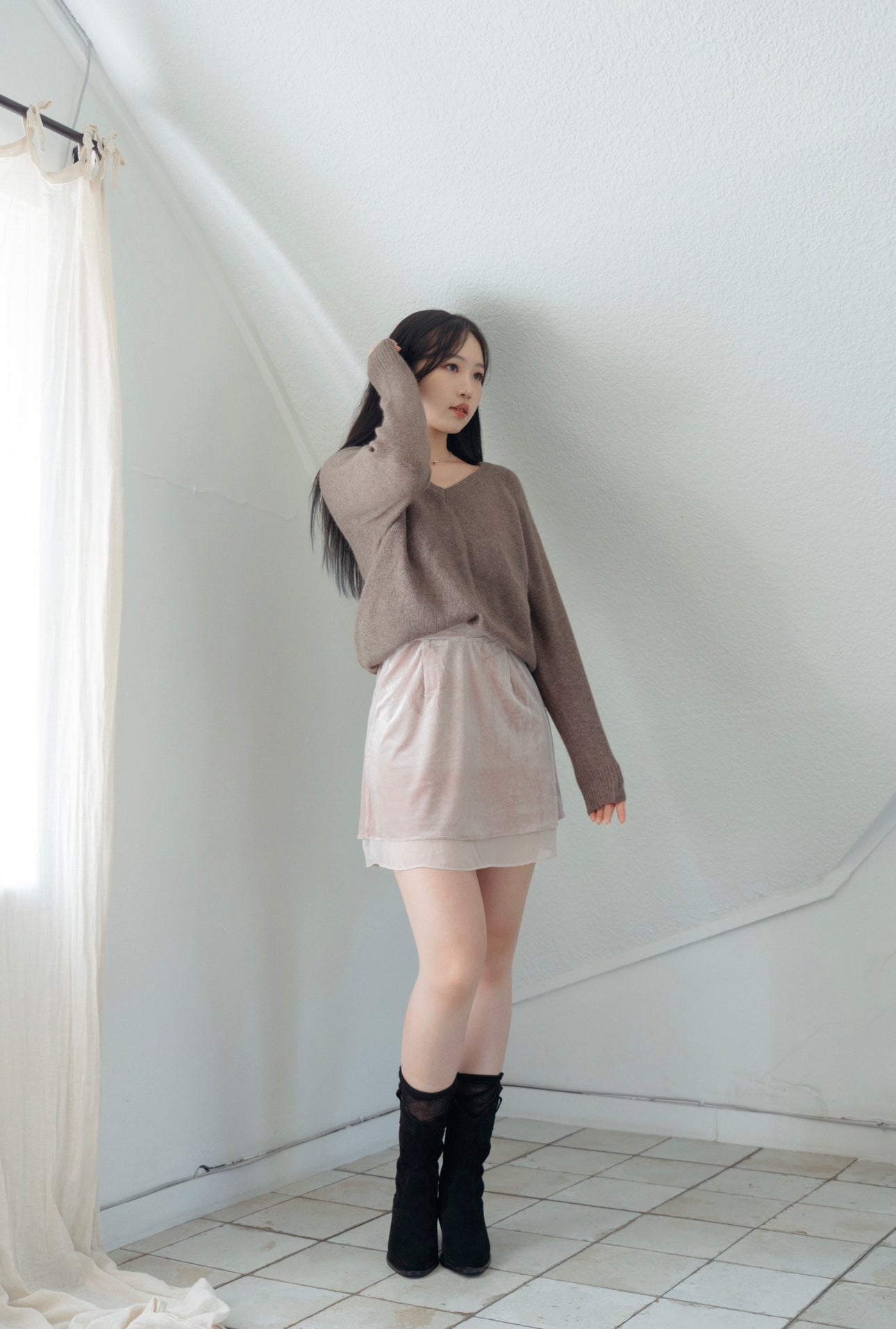 《KR RED VELVET SKIRT》-三色入