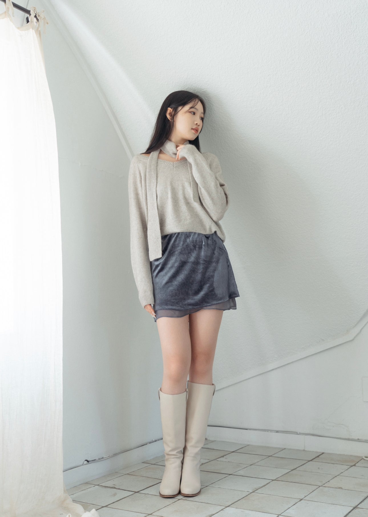 《KR TALLY SWEATER》-含有浣熊+羊毛成份-三色入