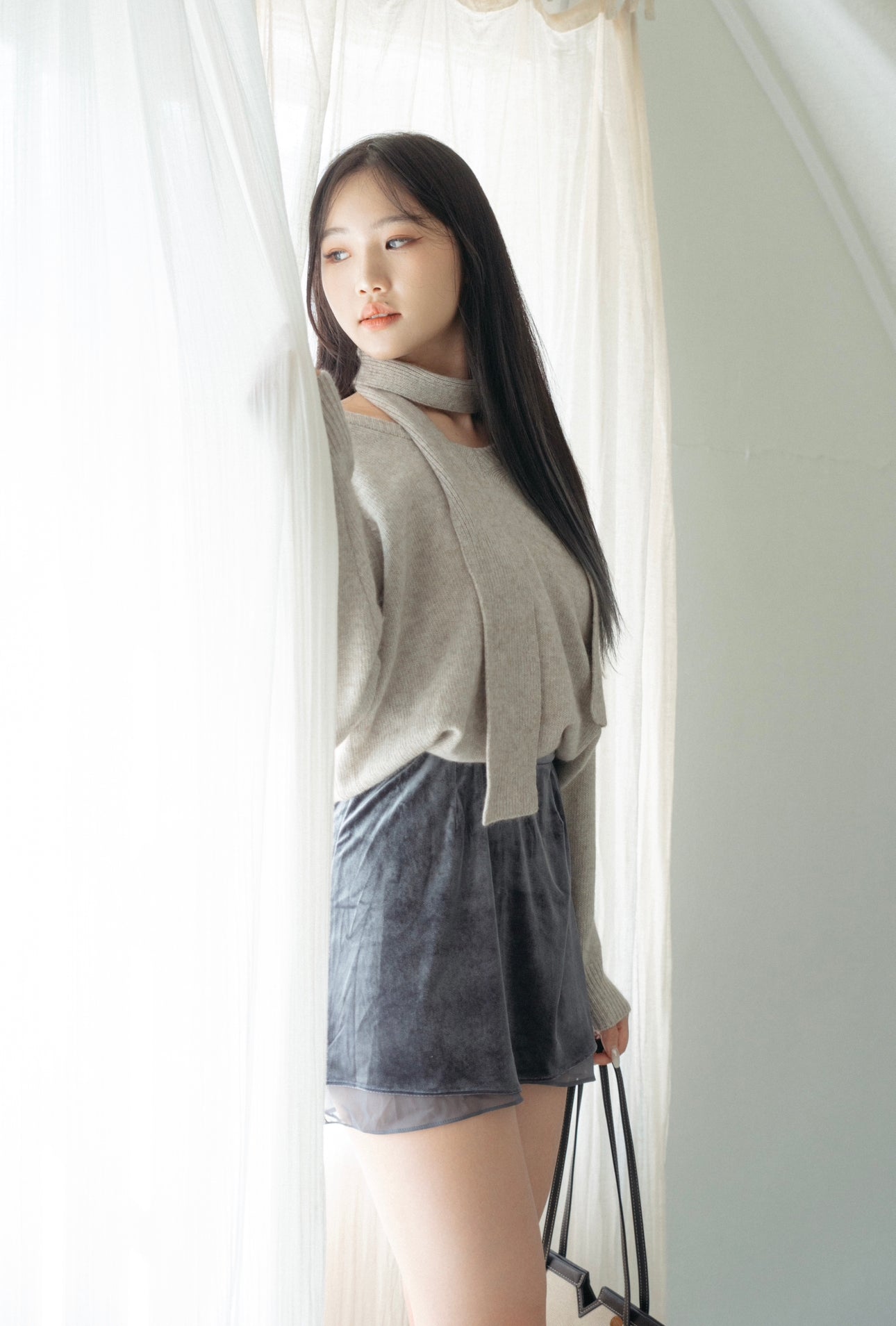 《KR RED VELVET SKIRT》-三色入