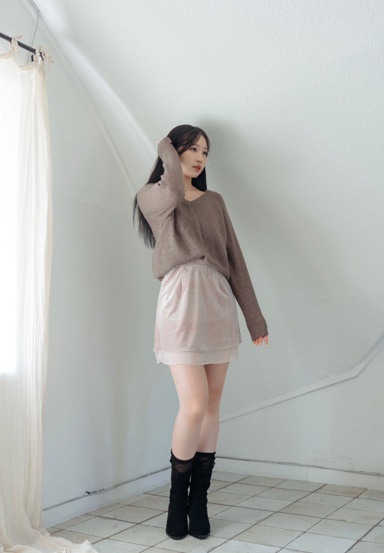 《KR RED VELVET SKIRT》-三色入